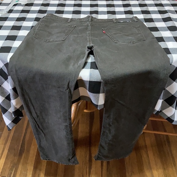EXC! LEVI'S 541 TAPERED ATHLETIC FIT JEANS Size 40 x 31 Light Faded Black Gray - Picture 4 of 12